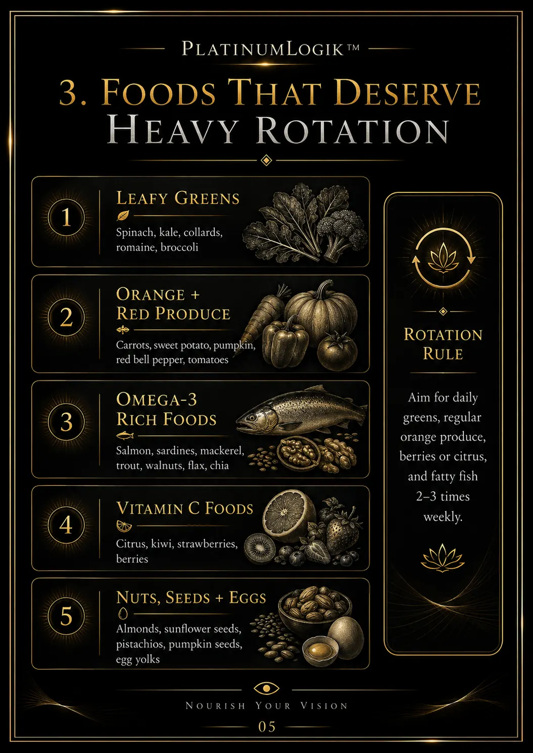 Food rotation graphic page